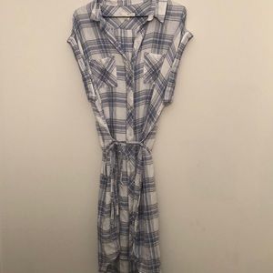 BLUE AND WHITE SUMMER DRESS